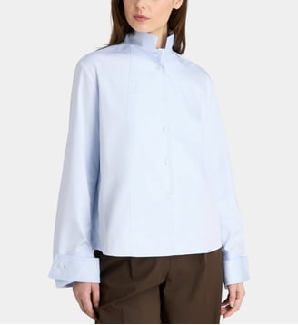 Chemise droite Jonas en coton - Margaux Lonnberg - Bleu