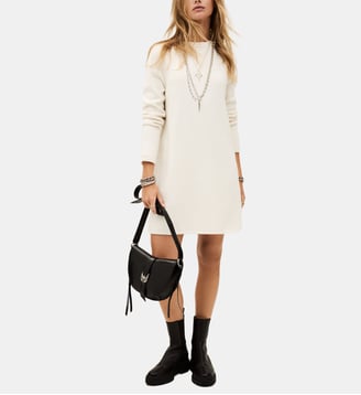 Robe pull courte Atess - Ba&sh - Écru