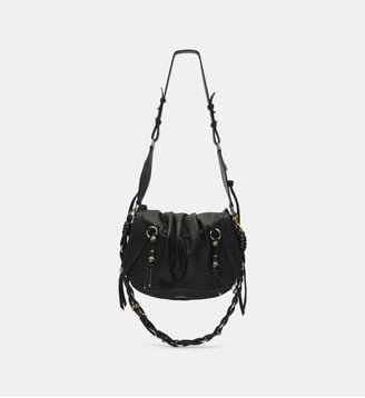 Sac à main Bolton cuir - Isabel Marant - Noir et argent
