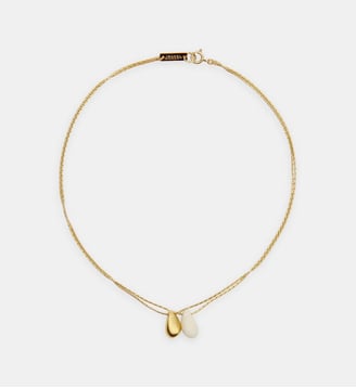 Collier court Imala  - Isabel Marant - Écru et or