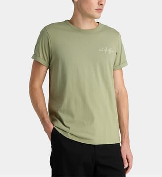 T-shirt Poitou Out of Office en coton - Maison Labiche - Olive