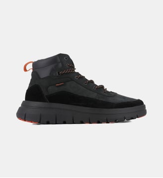 Baskets montantes en cuir effet suédé - Palladium - Noir