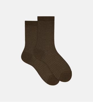 Chaussettes classiques à motif - Doré Doré - Marron