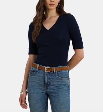 T-shirt ajusté Judy - Lauren Ralph Lauren - Bleu foncé
