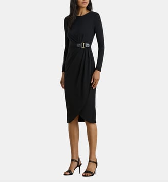 Robe Sablise fourreau mi-longue - Lauren Ralph Lauren - Noir
