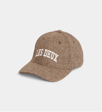 Casquette de baseball signature en laine - Les Deux - Beige foncé