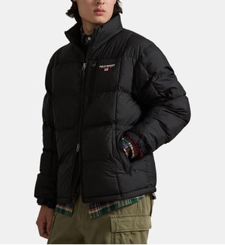 Doudoune Polo Sport droit matelassée fermeture à glissière - Polo Ralph Lauren - Noir