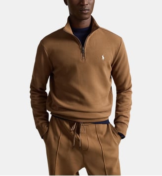 Sweat droit zippé signature - Polo Ralph Lauren - Marron