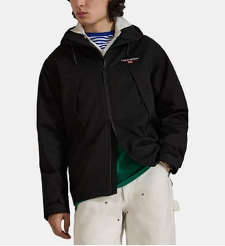Coupe vent Polo Sport ajusté imprimé signature - Polo Ralph Lauren - Noir