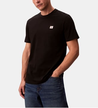 T-shirt droit coton - Calvin Klein - Noir