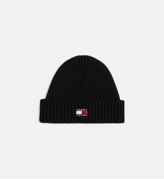 Bonnet griffé en coton - Tommy Hilfiger - Bleu