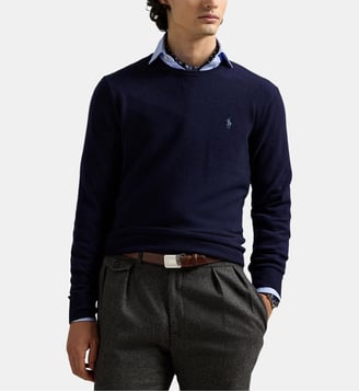 Pull droit signature - Polo Ralph Lauren - Bleu marine