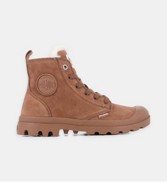 Bottines Pampa biker en cuir - Palladium - Camel