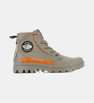 Bottines Pampa Under biker en coton - Palladium - Kaki