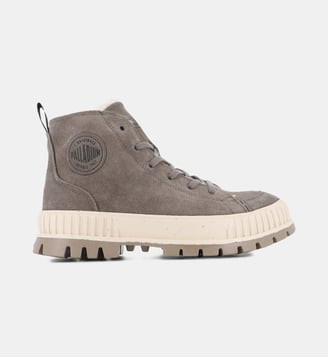 Bottines Pallashock biker en cuir - Palladium - Gris
