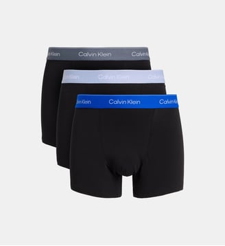 Lot de 3 boxers Icon Relaxed Fit coton stretch - Calvin Klein - Noir