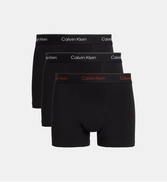 Lot de 3 boxers relaxed fit coton stretch - Calvin Klein - Noir