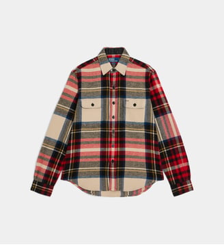 Chemise carreaux en coton - Polo Ralph Lauren - Écru et rouge