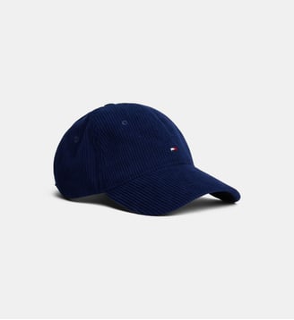 Casquette en velours côtelé - Tommy Hilfiger - Bleu marine