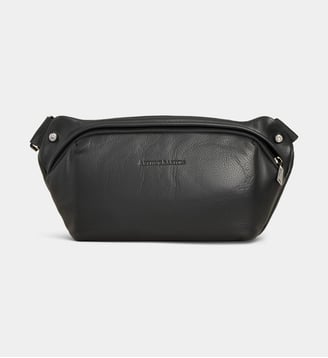 Sac banane signature en cuir - Arthur & Aston - Noir