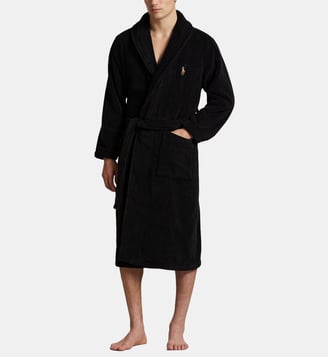 Peignoir en coton signature - Polo Ralph Lauren - Noir