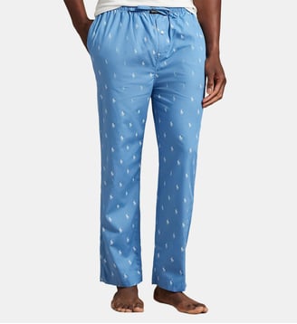Pantalon fluide à motif  - Polo Ralph Lauren - Bleu