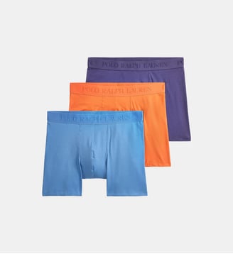 Lot de 3 boxers signature  - Polo Ralph Lauren - Orange et bleu