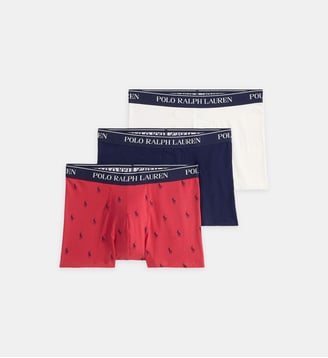 Lot de 3 boxers signature - Polo Ralph Lauren - Rouge et blanc