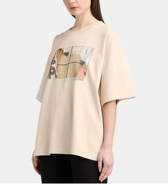 T-shirt oversize Fire en coton épais - Jean Paul Gaultier - Beige