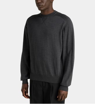 Le Sweater Brodé - Jacquemus - Gris foncé