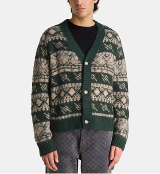 Cardigan à motif géométrique col V - Daily Paper - Multicolore