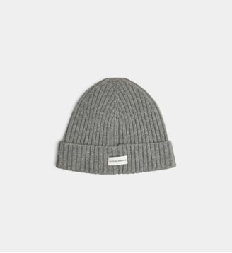 Bonnet en laine patch signature  - Officine Générale - Gris