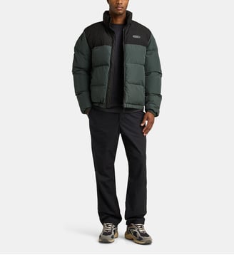 Doudoune matelassée bicolore - Element - Noir et vert