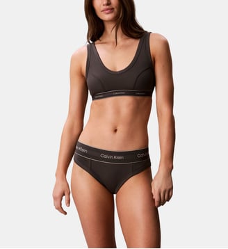 Culotte Redefined en coton - Calvin Klein - Gris foncé