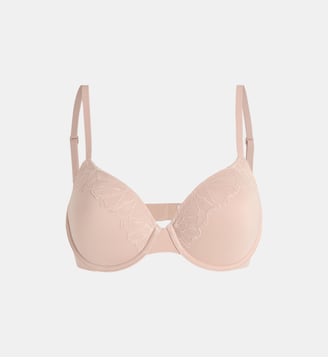 Soutien-gorge balconnet Perfectly Fit Lace à armatures - Calvin Klein - Beige coquille