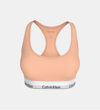 Brassière Icon en coton mélangé - Calvin Klein - Peche