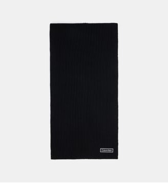 Écharpe en coton signature - Calvin Klein - Noir 2