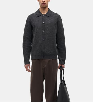 Cardigan droit Sarichard - Samsoe Samsoe - Gris anthracite