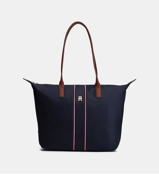 Sac cabas bande tricolore - Tommy Hilfiger - Bleu marine