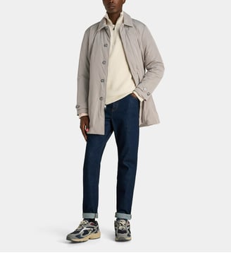 Parka droite mi-longue - Woolrich - Gris taupe
