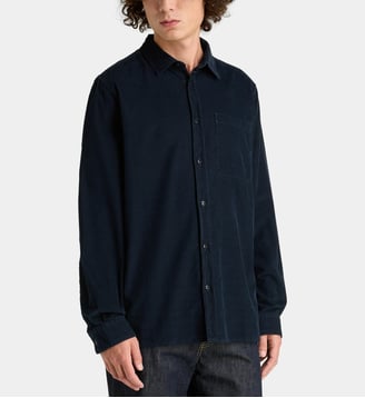 Chemise Mackey en velours milleraies - Woolrich - Bleu foncé