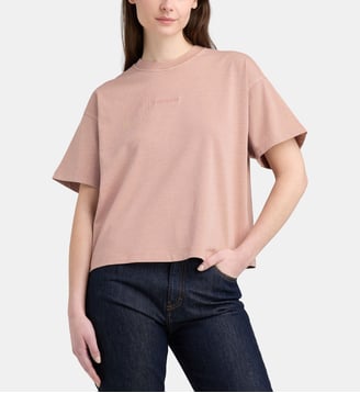 T-shirt court W'S/S Benton ample en coton bio - Carhartt WIP - Rose clair