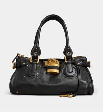 Sac à main Paddington cuir - Chloé - Noir