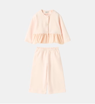 Ensemble de jogging en coton - IL GUFO - Rose clair