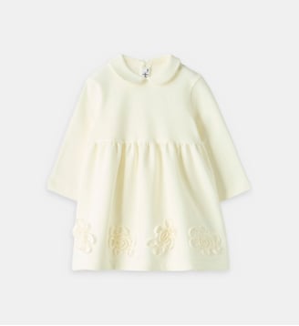 Robe droite en coton - IL GUFO - Blanc