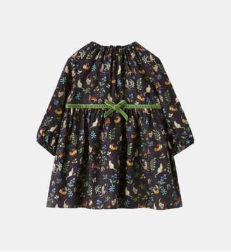 Robe évasée à motif - IL GUFO - Marine