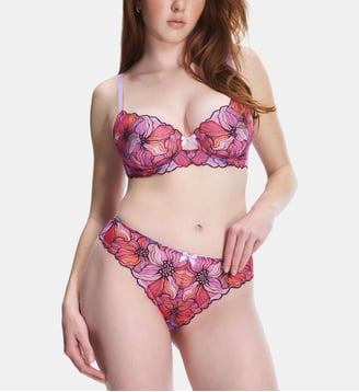 Soutien-gorge balconnet à motif fleuri - Savage x Fenty - Multi violet