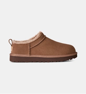 Mules Classic Micro en cuir - Ugg - Marron taupe