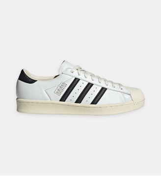 Baskets basses Superstar Vintage cuir - Adidas Originals - Blanc et noir