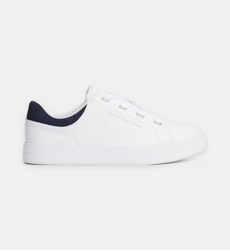 Baskets basses - Tommy Hilfiger - Blanc et bleu